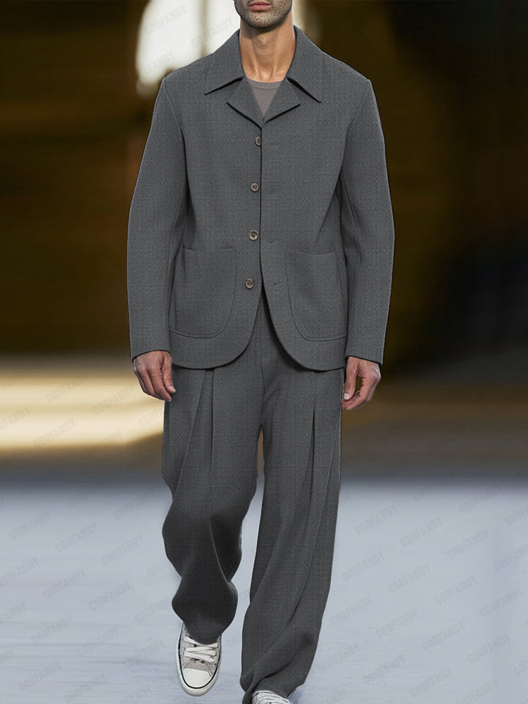 Modern Smart Casual Suit Set