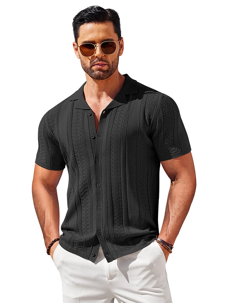 Vintage Knit Button Up Shirt (US Only)