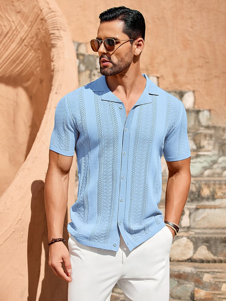 Vintage Knit Button Up Shirt (US Only)
