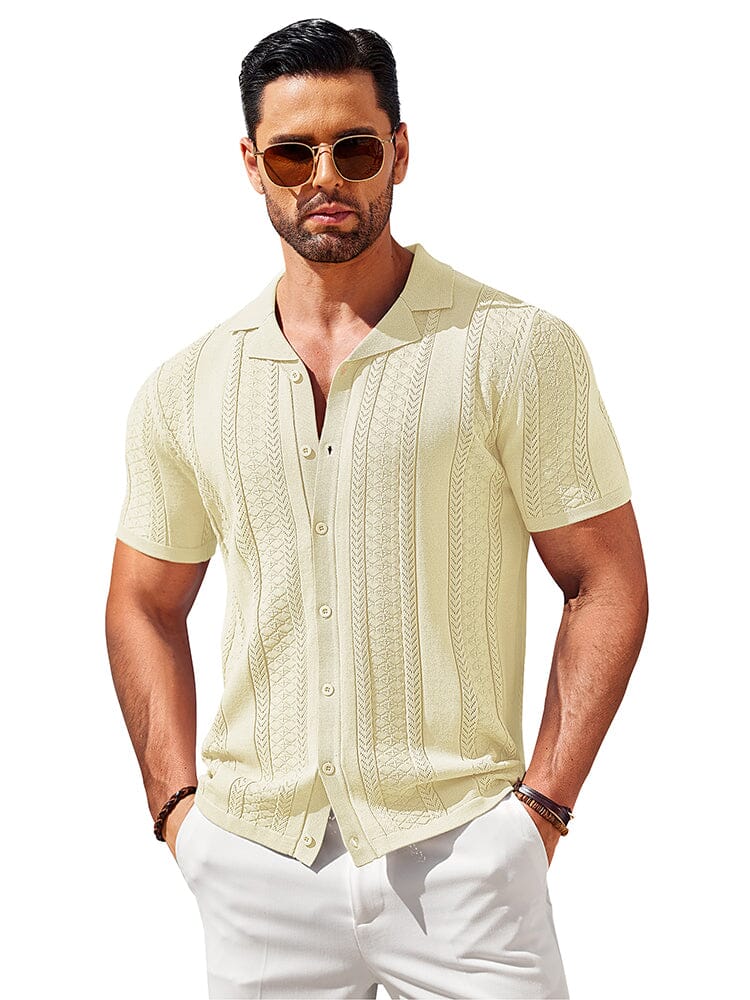 Vintage Knit Button Up Shirt (US Only)