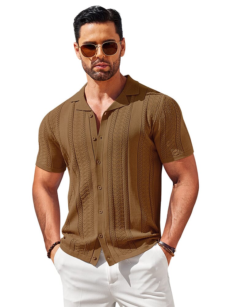 Vintage Knit Button Up Shirt (US Only)