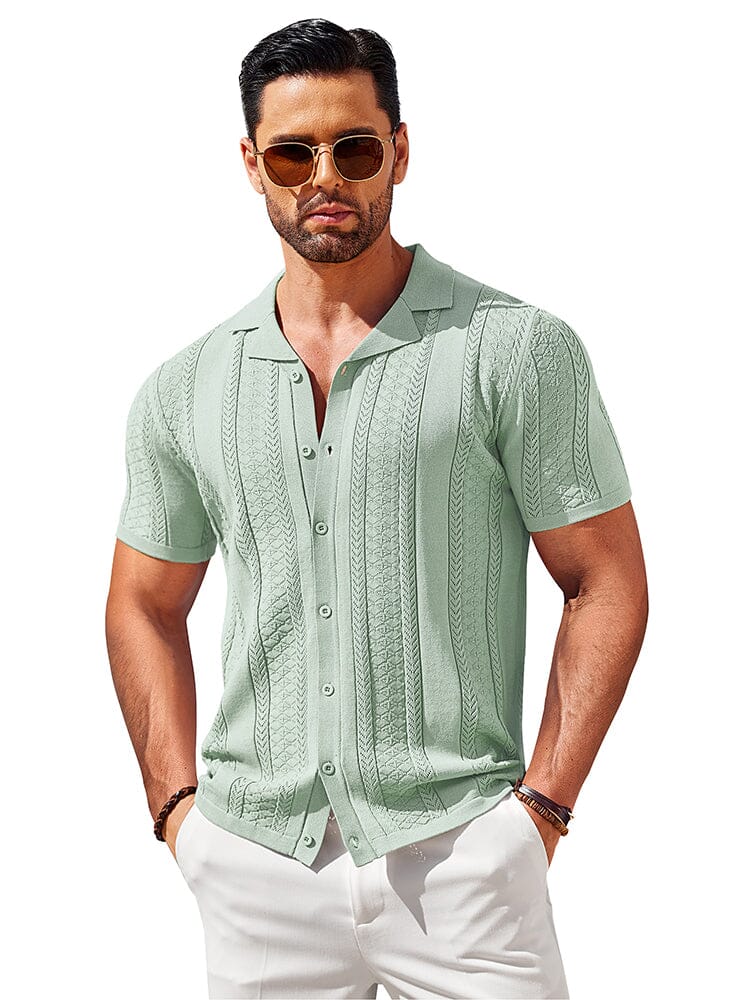 Vintage Knit Button Up Shirt (US Only)