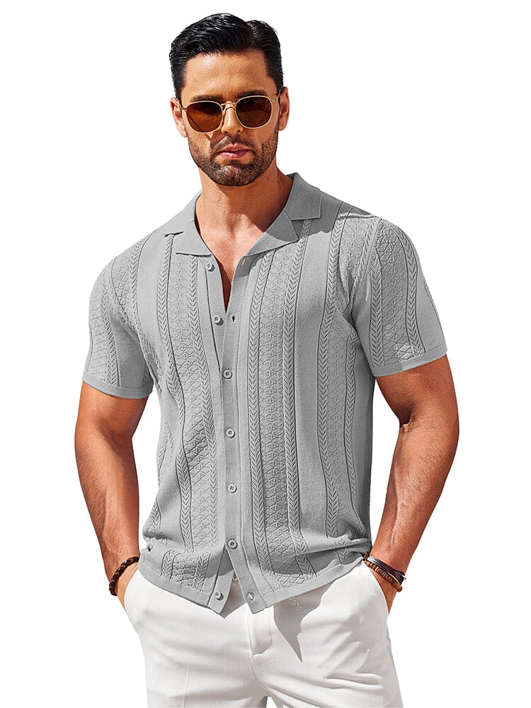 Vintage Knit Button Up Shirt (US Only)