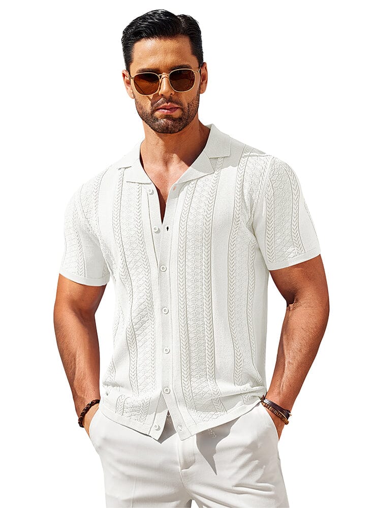 Vintage Knit Button Up Shirt (US Only)