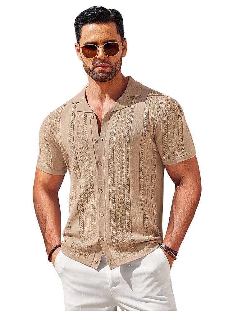 Vintage Knit Button Up Shirt (US Only)
