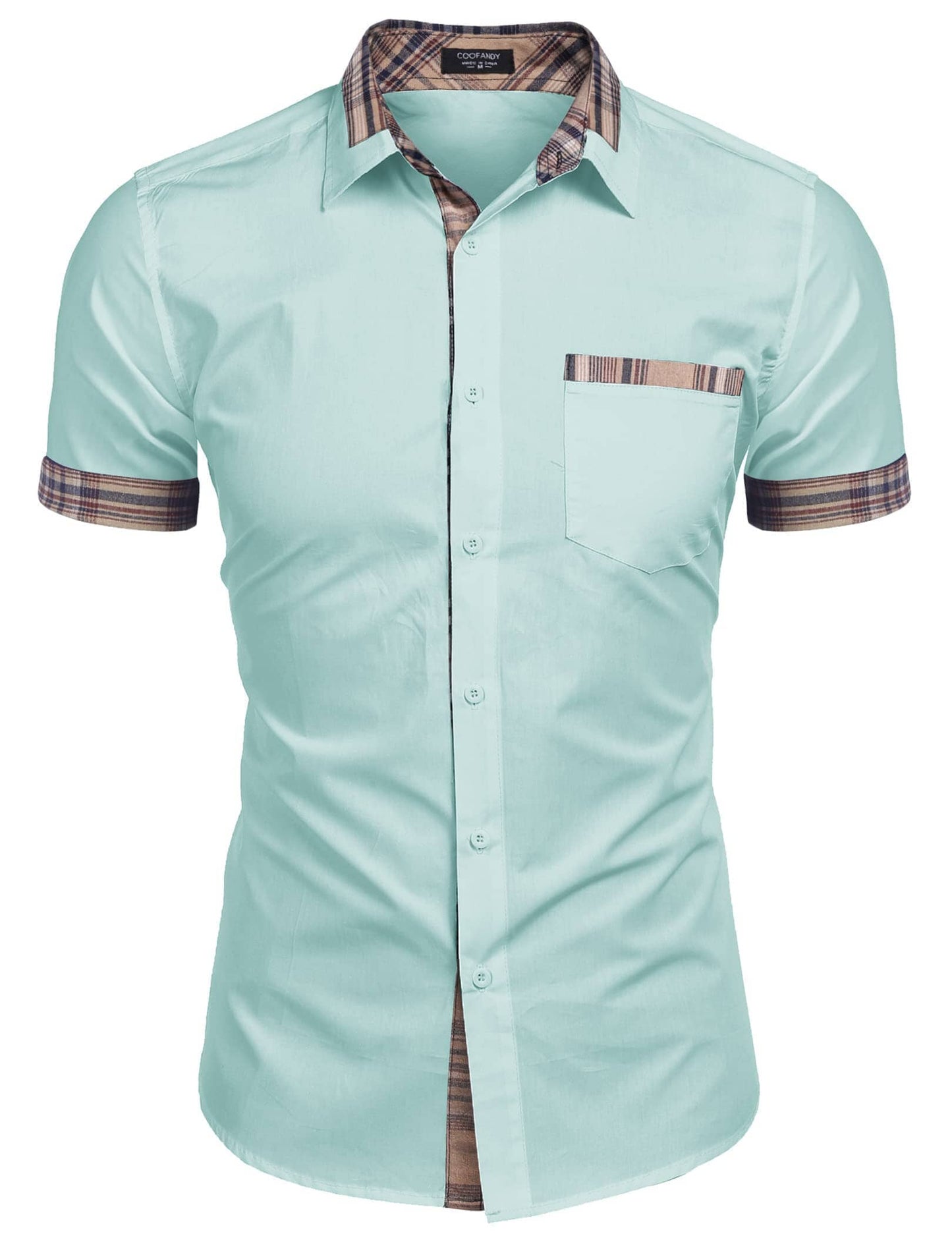 Casual Plaid Collar Linen Style Shirt (US Only)